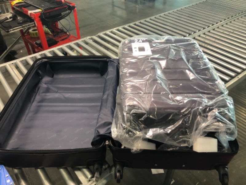 Photo 1 of Coolife Luggage 3 Piece Set Suitcase Spinner Hardshell Lightweight TSA Lock 4 Piece Set purple2
