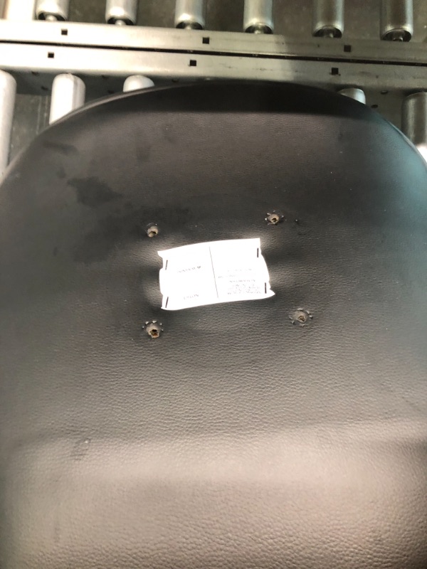 Photo 1 of Leader Shell Back Bar Stools Set of 2, Adjustable Bar Stool with Back , Swivel Barstools (Black) A-black