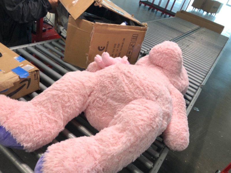 Photo 4 of MorisMos Giant Stuffed Unicorn 4 Foot, 51'' Giant Unicorn Stuffed Animal, 2-in-1 Big Stuffed Unicorn & Baby Unicorn Doll, Pink Unicorn Stuffed Animal for Girl Kid on Christmas Valentine's Day Birthday
