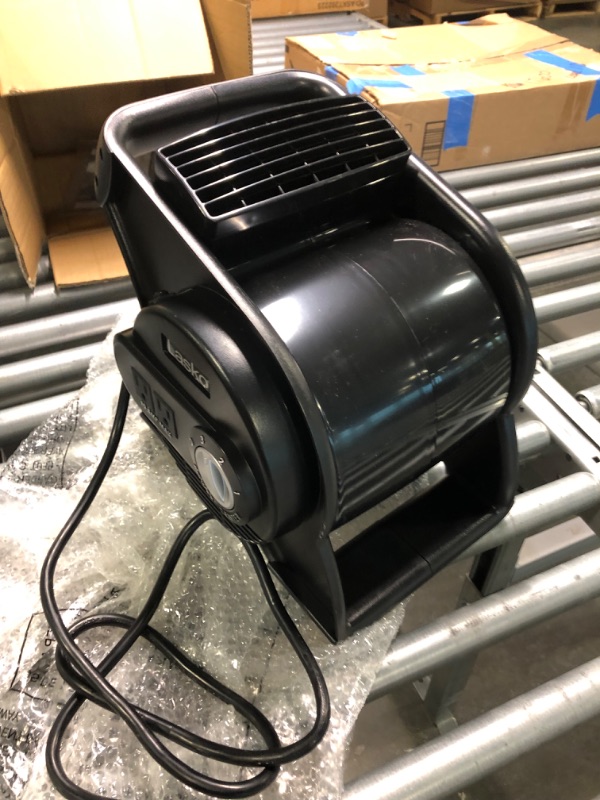 Photo 4 of Lasko U12104 High Velocity Pro Pivoting Utility Fan for Cooling, Ventilating, Exhausting and Drying at Home, Job Site and Work Shop, Black 12104 12.2 x 9.6 x 12.3 inches