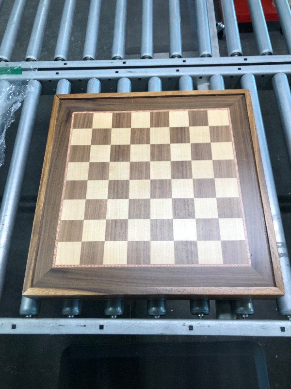 Photo 1 of Chess Board Set for Adults & Kids, 15" Wooden Folding Chess Boards, Handcrafted Portable Travel