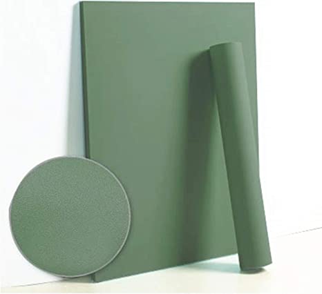 Photo 1 of Dimoon 23.6"x236" Dark Green Peel and Stick Wallpaper Solid Green Contact Paper Pure Green Wall Paper Self Adhesive Green Wallpaper Removable Wallpaper Textured drawer liner Decorative Wall Vinyl Roll