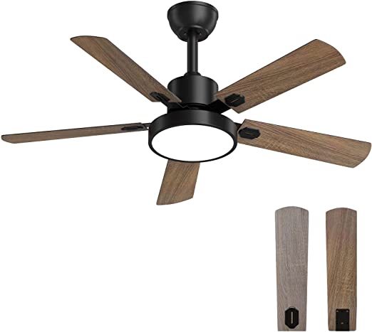 Photo 1 of Ceiling Fan with Light, Indoor/Outdoor Ceiling Fan with Remote,Reversible DC Motor