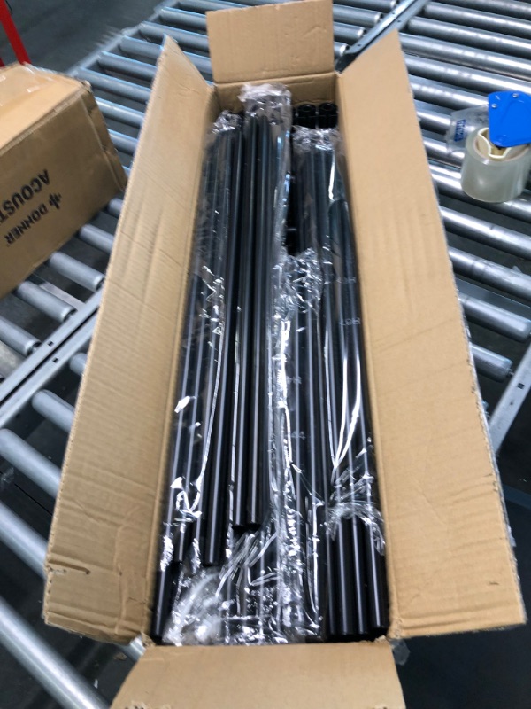 Photo 1 of SONGMICS Clothes Rack, Closet Racks for Hanging Clothes, Clothes Wardrobe with 3 Hanging Rods and Shelves, 16.9 x 54.3 x 71.7 Inches, Freestanding Closet Wardrobe Rack, Black URYG025B02