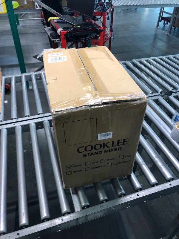 Photo 1 of Cooklee Stand Mixer, 9.5 qt. 660W 10-Speed Electric Kitchen Mixer with Dishwasher-Safe Dough Hooks, Flat Beaters, Wire Whip & Pouring Shield
