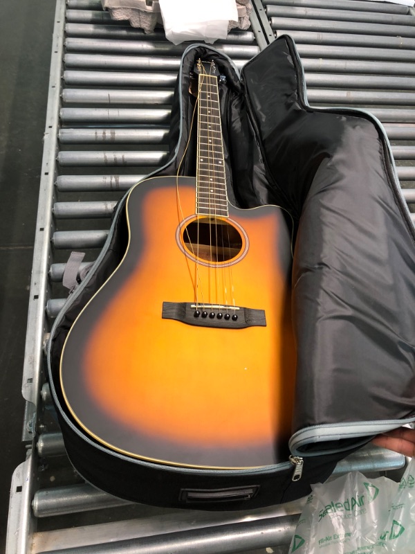 Photo 3 of Donner DAG-1CS Acoustic Guitar Kit Bundle with Donner DS-1