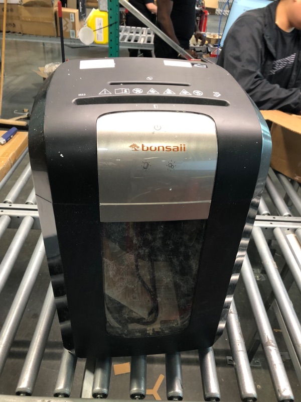 Photo 1 of Bonsaii 14 Sheet Crosscut Paper Shredder, 120 Mins P-4 Level Ultra Quiet Home Office Heavy Duty Shredder, 6 Gallons Large Pullout Bin & 4 Wheels Home Use Shredder for Document/Mails/CDs/Credit Cards 3S23 14 Sheet-120Mins