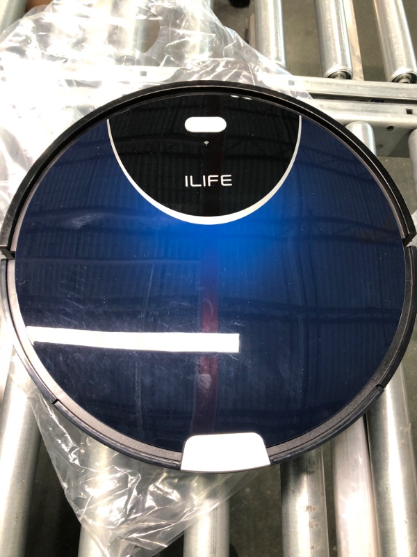 Photo 1 of ILIFE V80 Max Mopping Robot Vacuum and Mop Combo - 2000Pa Suction Wi-Fi Automatic Vacuum Cleaner Robot Compatible with Alexa - 750ml Dustbin Robotic Vacuum Cleaner for Pet Hair Hardwood Floors Carpet