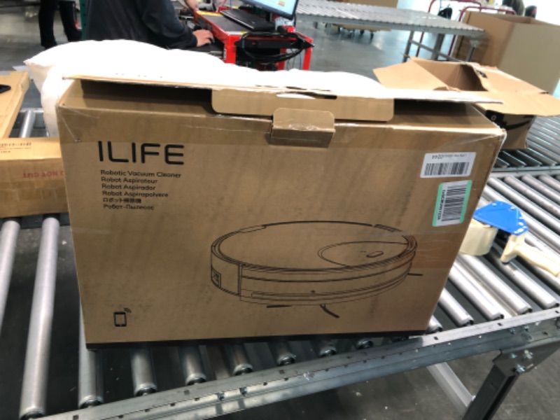 Photo 1 of ILIFE V80 Max Mopping Robot Vacuum and Mop Combo - 2000Pa Suction Wi-Fi Automatic Vacuum Cleaner Robot Compatible with Alexa - 750ml Dustbin Robotic Vacuum Cleaner for Pet Hair Hardwood Floors Carpet