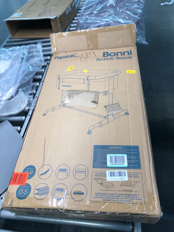 Photo 1 of Papablic 2-in-1 Bonni Baby Bassinet & Bedside Sleeper, Grey