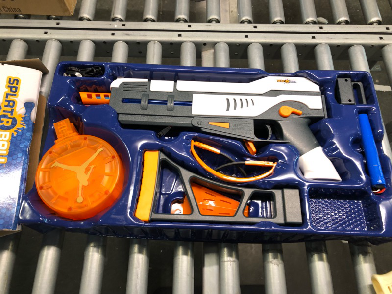 Photo 1 of SplatRball SRB1200 Full Auto Rechargeable Battery Powered Water Bead Gel Ball Blaster Kit & 20K Orange Ammo. Certified, Compatible with The SRB1200, SRB400-SUB, and SRB400