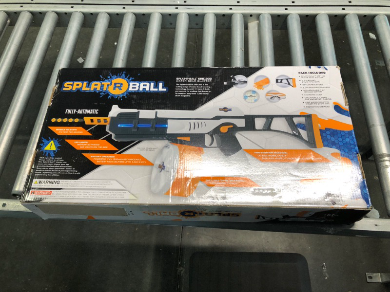 Photo 1 of SplatRball SRB1200 Full Auto Rechargeable Battery Powered Water Bead Gel Ball Blaster Kit & 20K Orange Ammo. Certified, Compatible with The SRB1200, SRB400-SUB, and SRB400