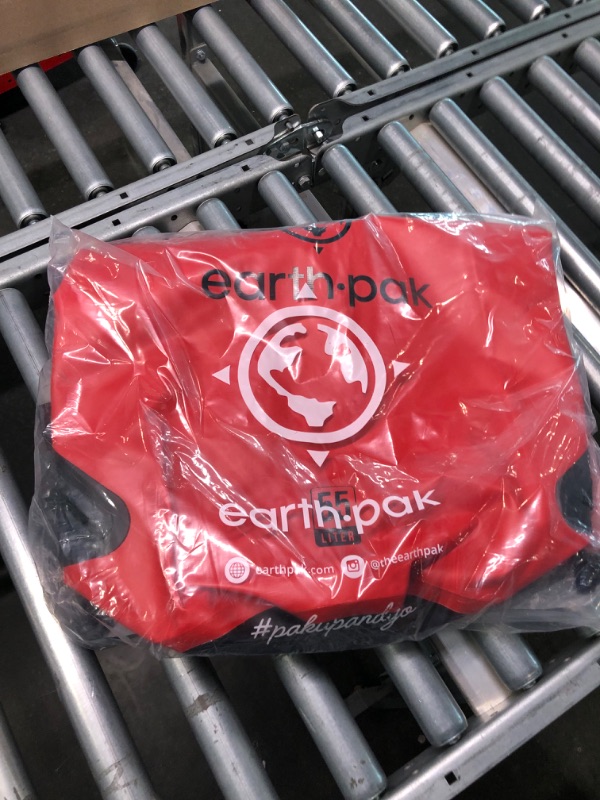 Photo 1 of Earth Pak -Waterproof Dry Bag - Roll Top Dry Compression Sack Keeps Gear Dry for Kayaking, Beach, Rafting, Boating, Hiking, Camping and Fishing with Waterproof Phone Case 55L Red