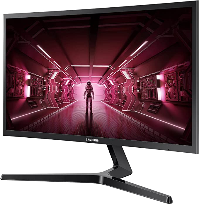 Photo 1 of SAMSUNG 24-Inch CRG5 144Hz Curved Gaming Monitor (LC24RG50FQNXZA) Computer Monitor, 1920 x 1080p Resolution, 4ms Response, FreeSync, Game Mode, HDMI, Model C24RG50FZN