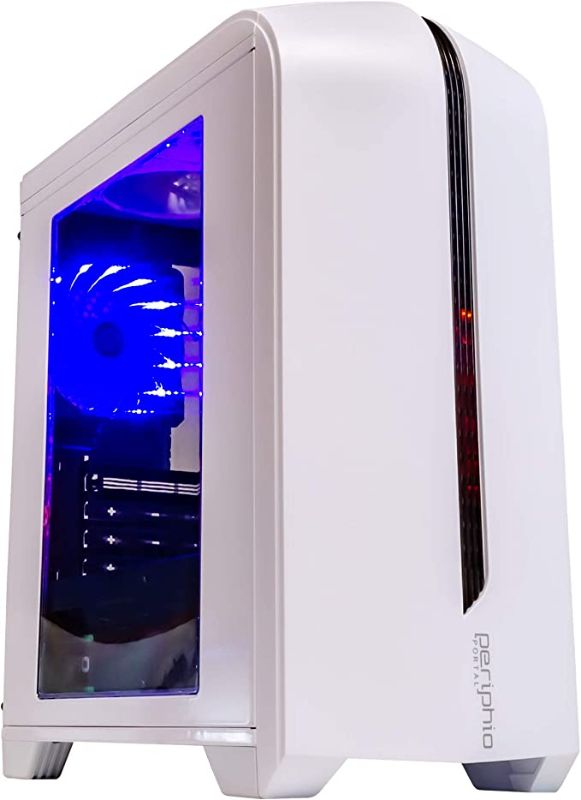 Photo 1 of Periphio Portal Mid-Tower ATX PC Gaming Case Power Supply Combo - 650w - 80+ Bronze