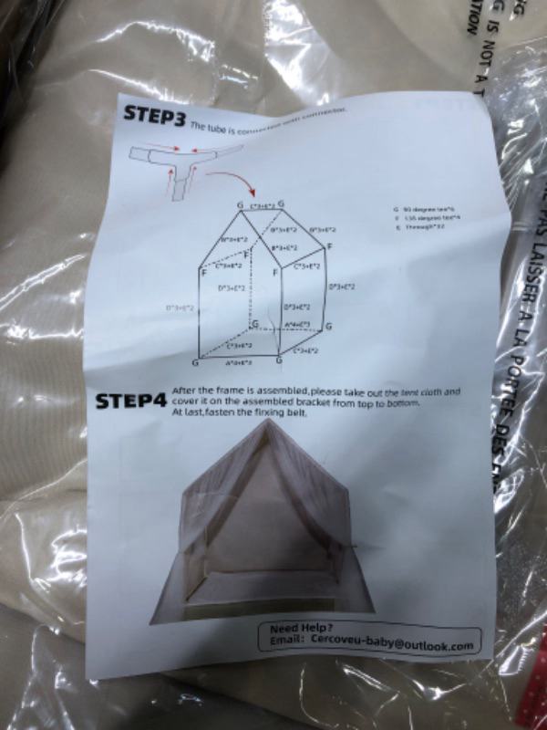 Photo 1 of Cercoveu kids play tent open window
