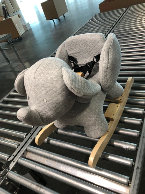 Photo 1 of Nattou Rocking Animal for Children, Tembo The Elephant, 10-36 Months, 64 x 34 x 46 cm, Grey, 929141