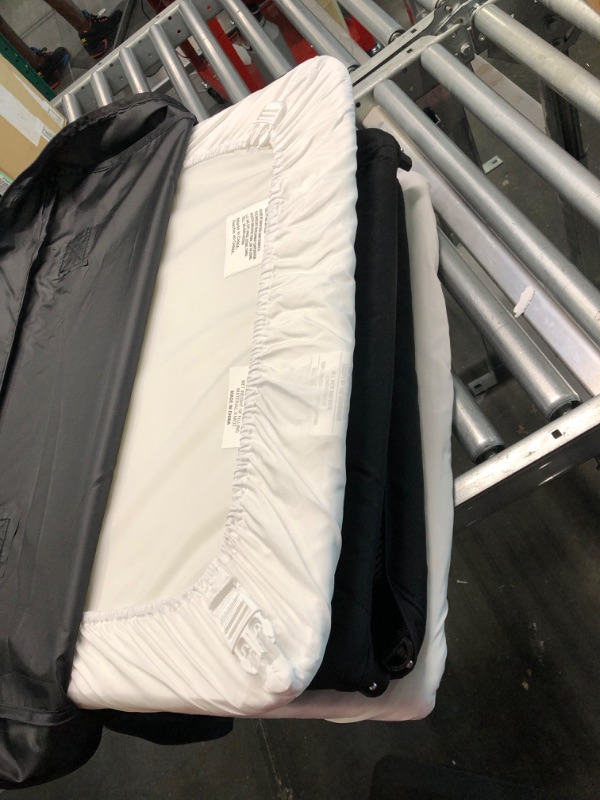 Photo 1 of Pamo babe Lightweight Travel Crib, Portable and Easy to Carry Baby Playard, Travel Playard for Baby with Soft Mattress Pad(Black)