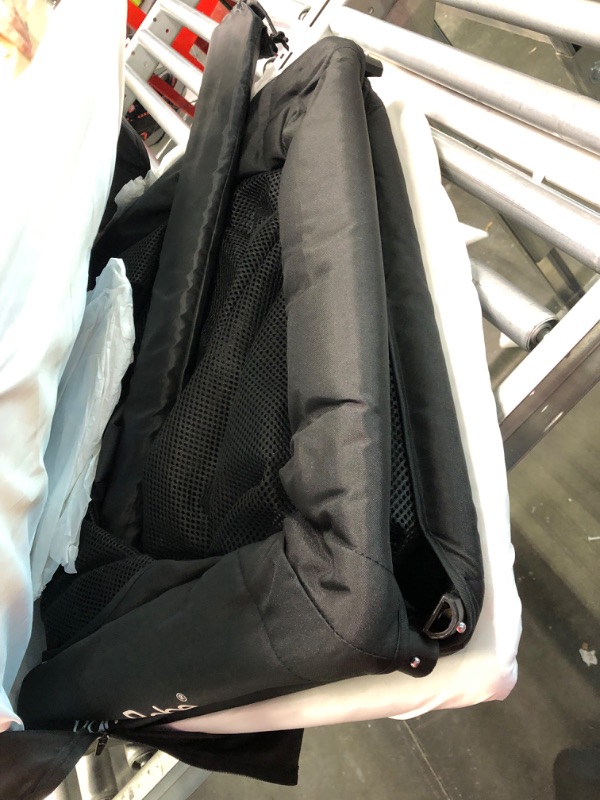 Photo 1 of Pamo babe Lightweight Travel Crib, Portable and Easy to Carry Baby Playard, Travel Playard for Baby with Soft Mattress Pad(Black)