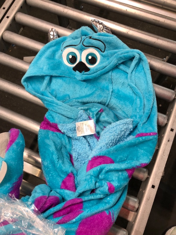 Photo 1 of Disney Monsters Inc. Adult Sulley Kigurumi Sherpa Fleece Cosplay Costume One Piece Union Suit XX-Large-3X-Large Blue
