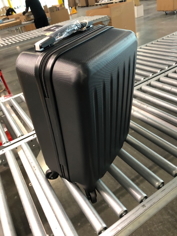 Photo 1 of Kono Carry on Luggage 19inch Suitcase Airline Approved Lightweight ABS Material Carry on Suitcase Spinner Wheels 360° Rotation for Women Travel Suitcase Black 19'' Black