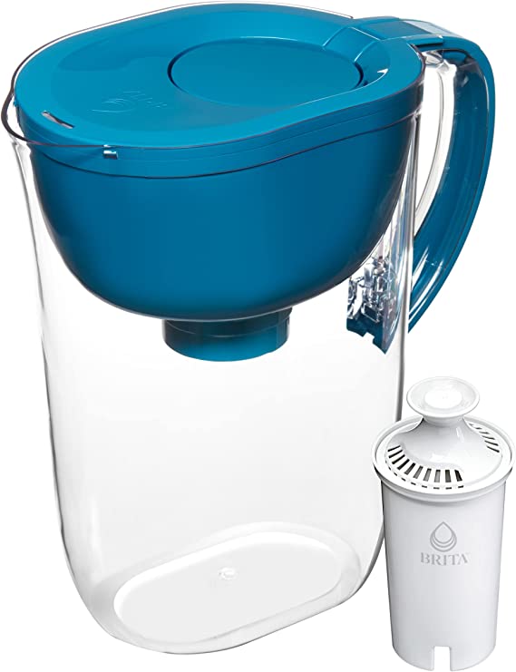 Photo 1 of Brita Large Water Filter Pitcher for Tap and Drinking Water with SmartLight Filter Change Indicator + 1 Standard Filter, Lasts 2 Months, 6-Cup Capacity, Mothers Day Gift, Teal, factory sealed