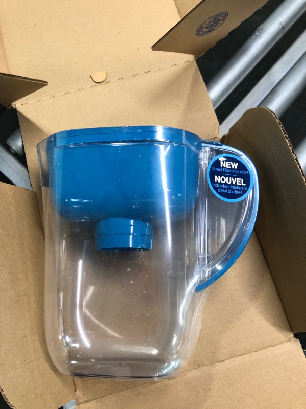 Photo 2 of Brita Large Water Filter Pitcher for Tap and Drinking Water with SmartLight Filter Change Indicator + 1 Standard Filter, Lasts 2 Months, 6-Cup Capacity, Mothers Day Gift, Teal, factory sealed