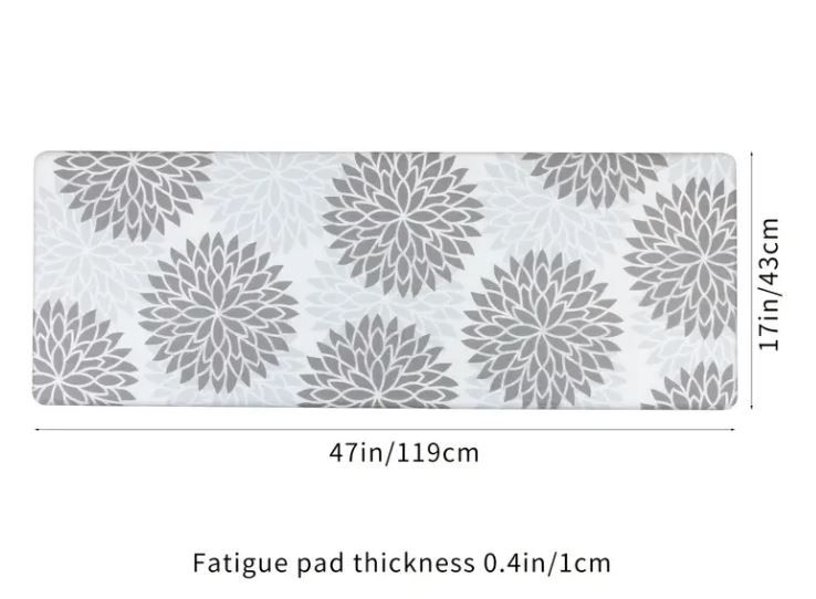 Photo 1 of 1pc Kitchen Rug, Modern Bathroom Rug, Non-Slip Bath & Shower Mat, Home Decor 17.5x47.5 inc