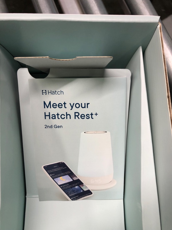 Photo 2 of Hatch Rest+ Baby & Kids Sound Machine | 2nd Gen | Child’s Night Light, Alarm Clock, Toddler Sleep Trainer, Time-to-Rise, White Noise, Bedtime Stories, Portable, Backup Battery (with Charging Base) 2nd Gen (with Charging Base)