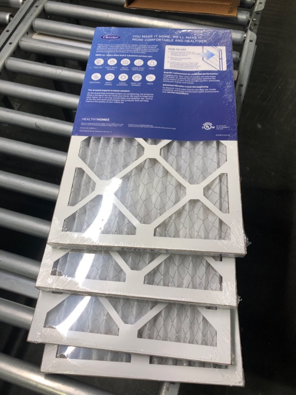 Photo 2 of Carrier air filter replacement 4 pack 12x20x1"