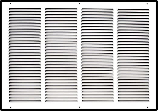 Photo 1 of Handua 16"W x 25"H [Duct Opening Size] Steel Return Air Grille (HD Series) Vent Cover Grill for Sidewall and Ceiling, White | 16x25"