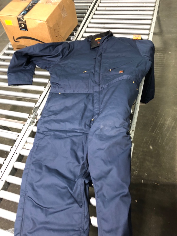 Photo 2 of Walls Men's Zero-Zone Twill Insulated Coverall XX-Large Navy
