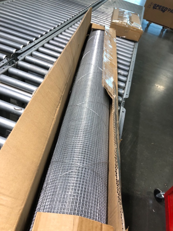 Photo 3 of 48in X 50ft Hardware Cloth 1/4 Inch Square Galvanized Chicken Wire Welded Fence Mesh Roll Raised Garden Bed Plant Supports (48"x50')