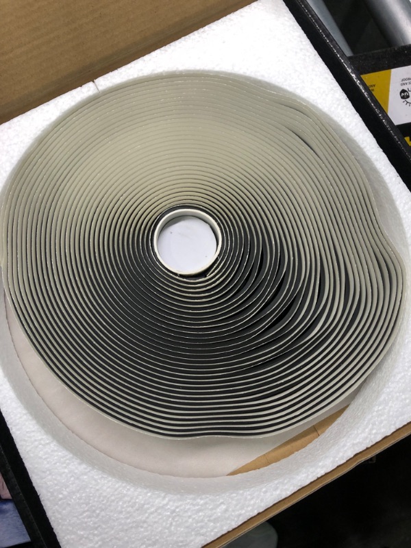 Photo 1 of Butyl Tape RV Black, 3/4 in x 45 Ft, 1/8 in Thick EDPM Butyl Rubber Sealant Tape - Roof Patching, Boat Sealing, Leak Proof Butyl Putty Tape - XFasten