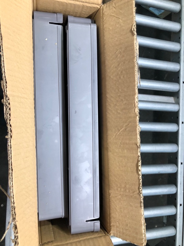 Photo 1 of SONGMICS 3-Tier Rolling Cart, Storage Cart with Wheels, Space-Saving Rolling Storage Cart, for Bathroom, Kitchen, Living Room, Office, 15.7 x 8.7 x 23.6 Inches, Gray UKSC009G01 Grey 15.7 x 8.7 x 23.6 Inches