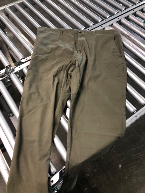 Photo 3 of Amazon Essentials Men's Athletic-Fit Casual Stretch Chino Pant (Available in Big & Tall) 42W x 28L Olive