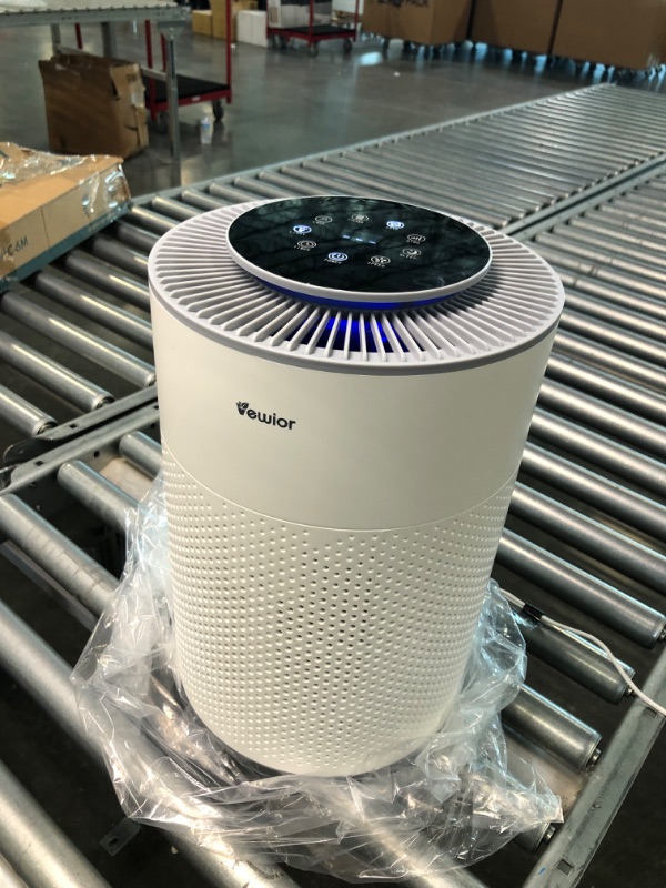 Photo 1 of Air Purifiers, Home Air purifier for Large Room Bedroom Up to 1100ft², VEWIOR H13 True HEPA Air Filter for Pets Smoke Pollen Odor, with Air Quality Monitoring, Auto/Sleep, 6 Timer, Light, Child Lock White