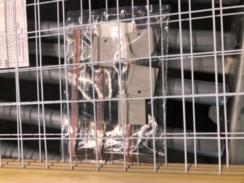 Photo 1 of Toddleroo by North States 50" Wide Extra Wide Wire Mesh Baby Gate, Made in USA: Installs in Wide Opening Without damaging Wall. Pressure Mount. Fits 29.5"-50" Wide (32" Tall, Sustainable Hardwood)