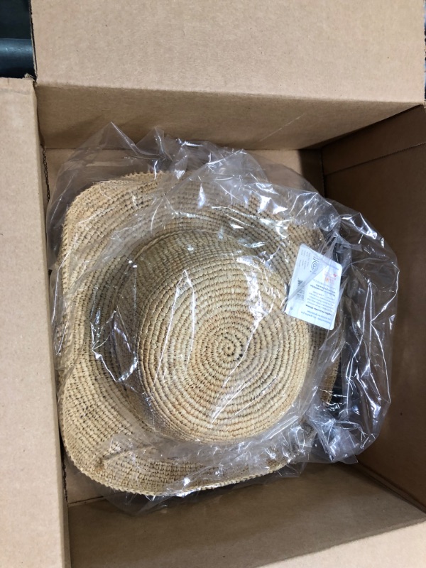 Photo 3 of Wallaroo Hat Company Women’s Catalina Sun Hat – Modern Handwoven, Twisted Natural Raffia, Wide Brim, Designed in Australia