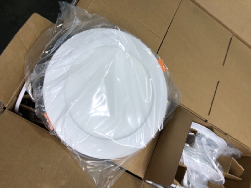 Photo 1 of Amico 20 Pack 6 Inch 5CCT Ultra-Thin LED Recessed Ceiling Light with Junction Box, Dimmable Can Light, 2700K/3000K/4000K/5000K/6000K Selectable, 1200LM High Brightness Downlight,15W Eqv 130W,ETL 6000k/5000k/4000k/3000k/2700k - 5cct White 6 Inch