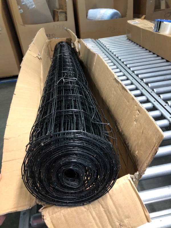 Photo 2 of 5'x50' Hardware Cloth 19 Gauge Black Vinyl Coated Welded Fence Mesh for Home and Garden Fence and Home Improvement Project
