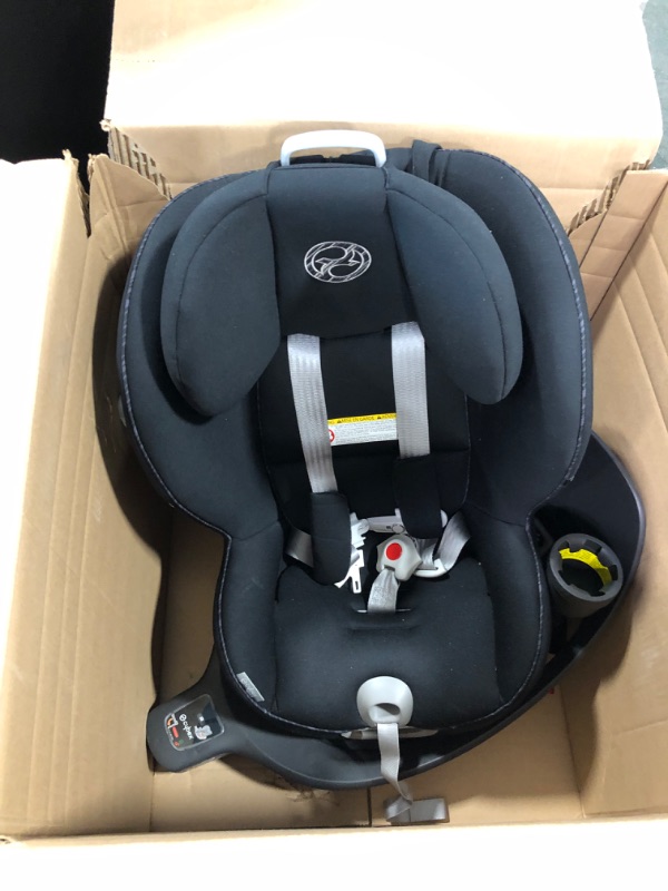 Photo 4 of Cybex Sirona S with Convertible Car Seat, 360° Rotating Seat, Rear-Facing or Forward-Facing Car Seat, Easy Installation, SensorSafe Chest Clip, Instant Safety Alerts, Urban Black Car Seat Urban Black