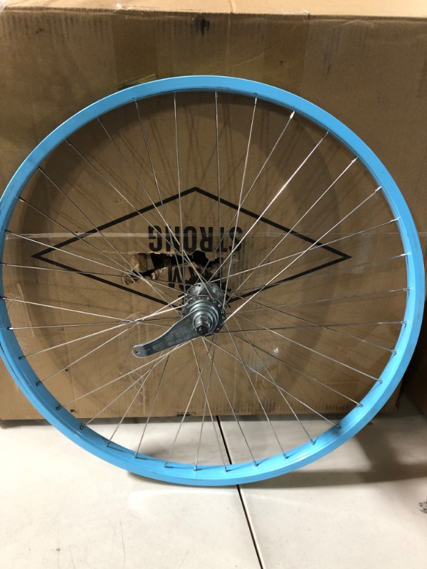 Photo 2 of **SEE NOTES**
Firmstrong Beach Cruiser Bicycle Wheelset, Front and Rear 26"/ 1-spd Baby Blue