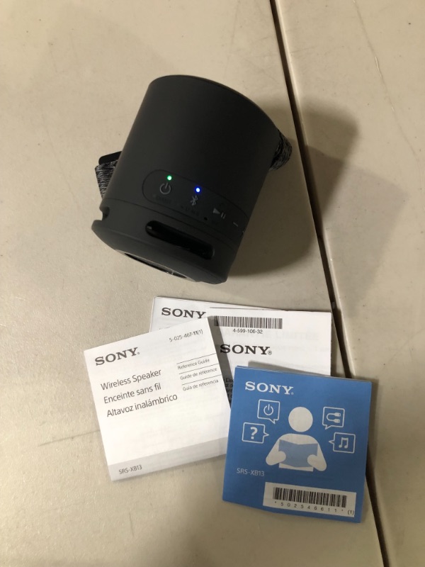 Photo 2 of Sony SRS-XB13 EXTRA BASS Wireless Bluetooth Portable Speaker, 16 Hour Battery, Black