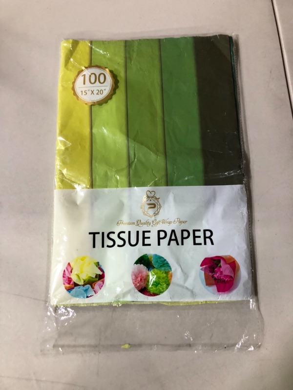 Photo 2 of Green St Patricks Theme Tissue Paper for Gift Wrapping (5 Assorted Colors) 15" X 20" 100 Sheets