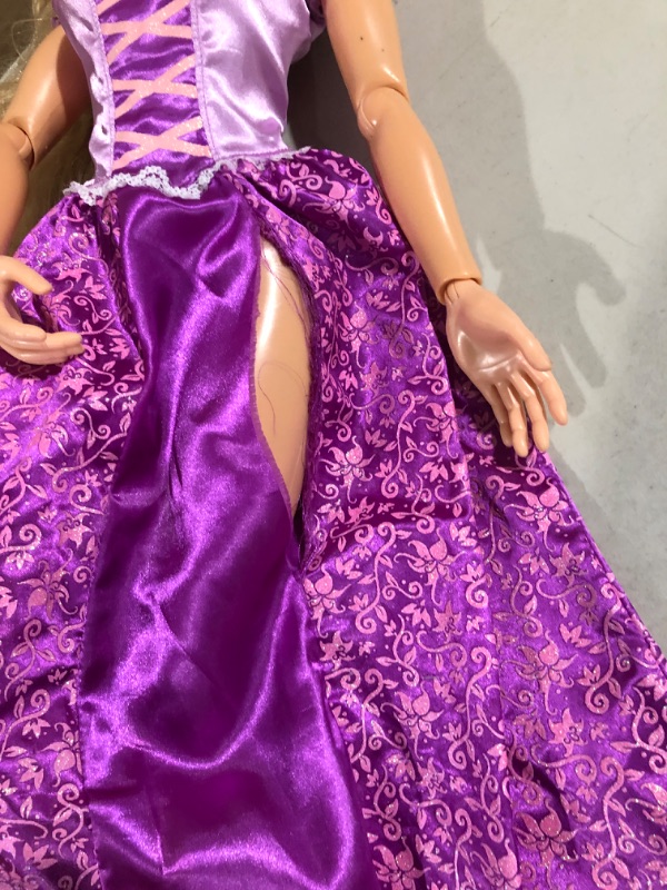 Photo 3 of Disney Princess Rapunzel 32" Playdate, My Size Articulated Doll, Comes with Brush to Comb Her Long Golden Locks, Movie Inspired Purple Dress, Removable Shoes & A Tiara