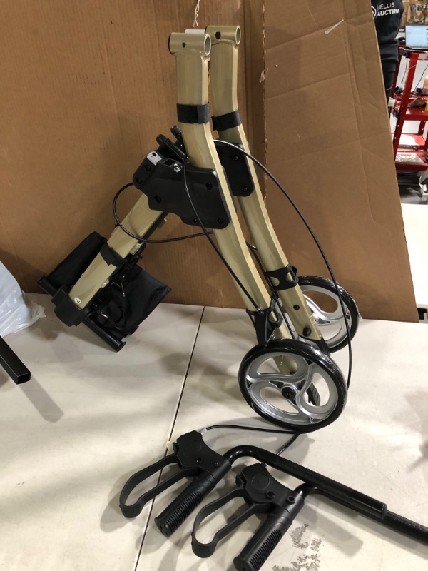 Photo 3 of Drive Medical Winnie Lite Supreme Rollator Walker with Wheels, Tan Plaid