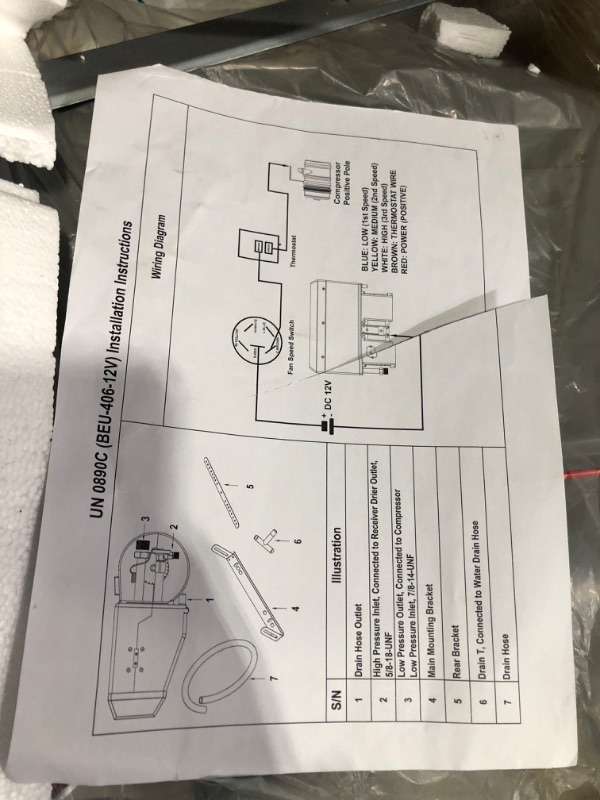 Photo 1 of Universal Air Conditioner UN 0890C HVAC Control Module Panel
