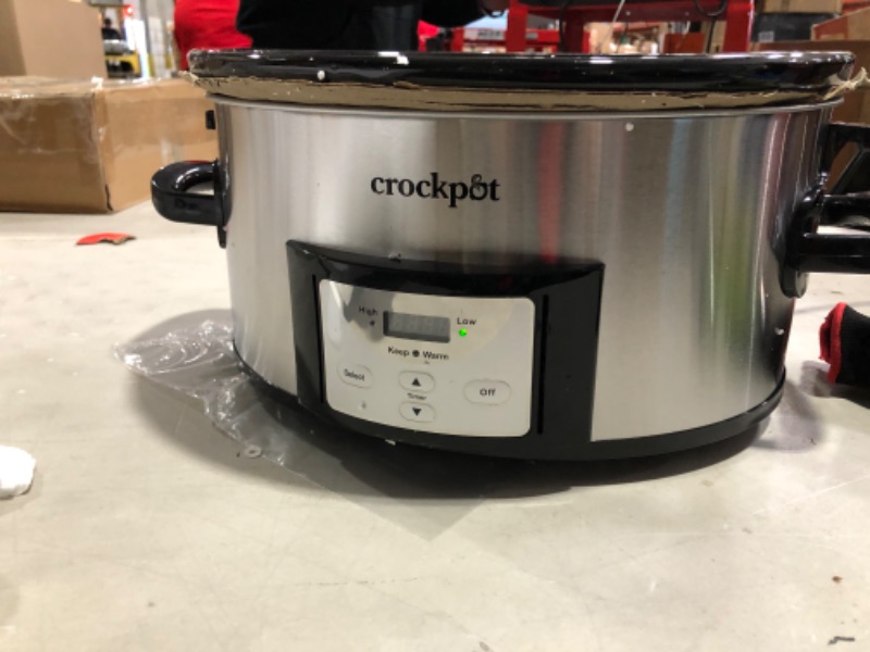 Photo 5 of ***SEE NOTES***Crock-Pot SCCPVL610-S-A 6-Quart Cook & Carry Programmable Slow Cooker with Digital Timer, Stainless Steel