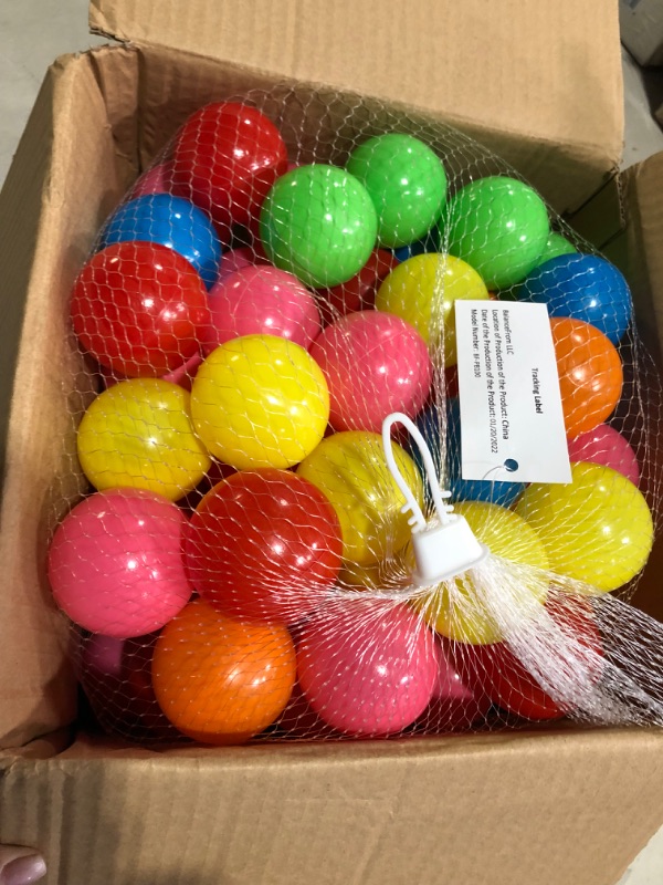 Photo 2 of BalanceFrom 2.3-Inch Phthalate Free BPA Free Non-Toxic Crush Proof Play Balls Pit Balls- 6 Bright Colors 